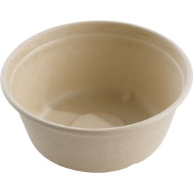Fiberskål, Sukkerrør, Brun, 500ml, 125 stk
