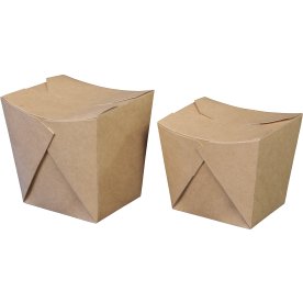 Takeaway boks, Brun, 700ml, 50 stk