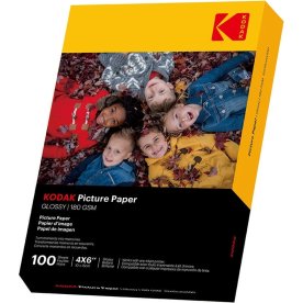 Kodak Blankt fotopapir, 10x15/180g/100ark