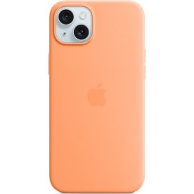 Apple iPhone 15 Plus silikone cover appelsinsorbet