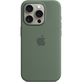 Apple iPhone 15 Pro silikone cover, cypresgrøn
