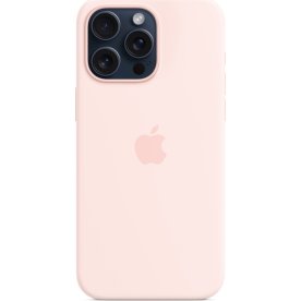 Apple iPhone 15 Pro Max silikone cover, lyserød