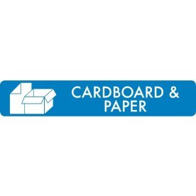 Affaldspiktogram 16x3cm selvklæb, Cardboard/Paper