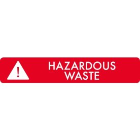 Affaldspiktogram 16x3cm selvklæb, Hazardous Waste