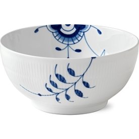 Royal Copenhagen Blå Mega Riflet Skål, 310 cl