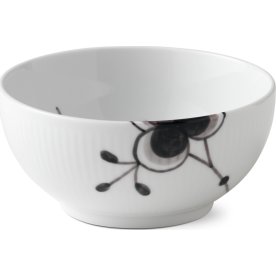 Royal Copenhagen Sort Mega Riflet Skål, 47 cl