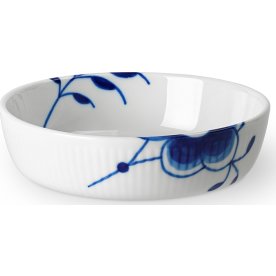 Royal Copenhagen Blå Mega Riflet Fad, Ø12,5 cm