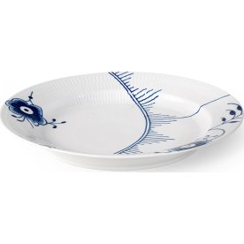 Royal Copenhagen Blå Mega Riflet Fad, 33 cm