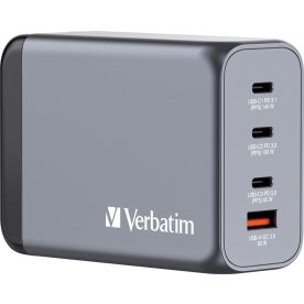 Verbatim GNC-240 GaN USB-A/USB-C Oplader, 240W