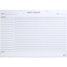 Naga A4 Planlægningsblok, månedsplan, engelsk