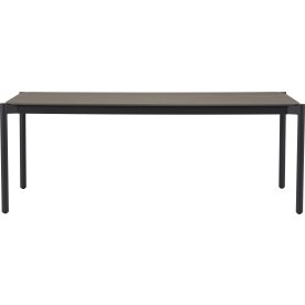 Bo havebord, 204x104 cm, sort/grå