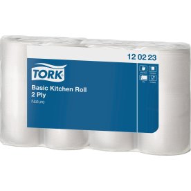 Tork Basic Køkkenrulle, 2-lags, 32 ruller
