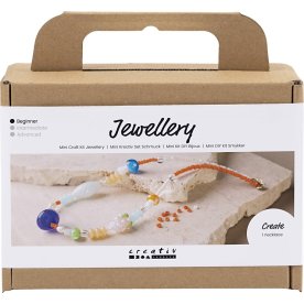 Mini DIY Kit Smykker, chunky halskæde, colorful
