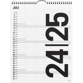 Mayland 24/25 Familiekalender, Black & White