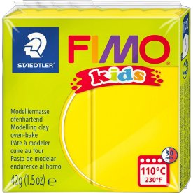 Fimo Kids Ler | 42g | Gul