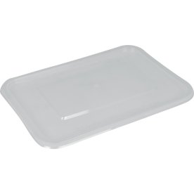 Låg til plastbakke, 17x11,8cm, klar, PP, 50stk