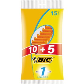BiC 1 Sensitive Engangsskraber, 15 skrabere