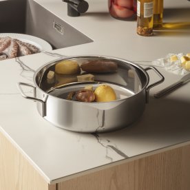 Eva Trio Sautergryde i rustfrit stål, Ø28 cm