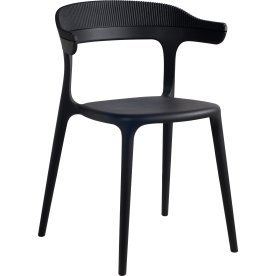 Muubs Luna Stripe kantinestol, Sort
