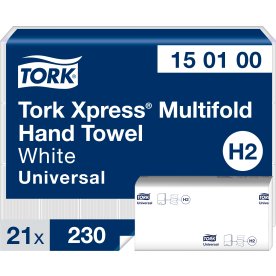 Tork H2 Xpress Universal Håndklædeark 4-fold 21 pk