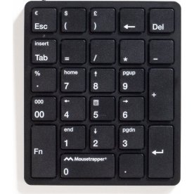 Mousetrapper trådløst NumPad tastatur, sort