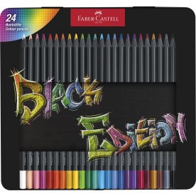 Faber-Castell Black E Farveblyanter | 24 farver