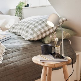 Kreafunk Ellie Lampe m/Qi Trådløs Opladning, hvid