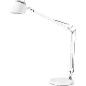 Matting Valencia skrivebordslampe, hvid