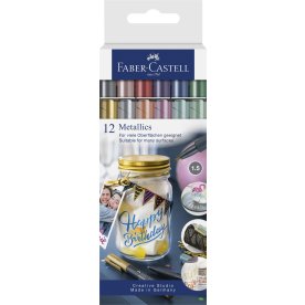 Faber-Castell Metallics Marker | 12 farver