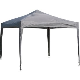 Easy Up Pavillon 3x3 m. med buretape, Grå