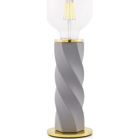Bon bordlampe Ø 9 x H 17 cm EU metalgrå