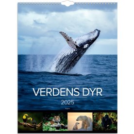 Mayland 2025 Vægkalender, verdens dyr