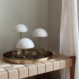 Dyberg Larsen ALONG Bordlamper & bakke beige 3 stk