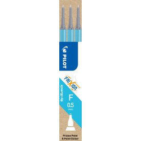 Pilot FriXion Point Refill | F | Lyseblå | 3 stk.