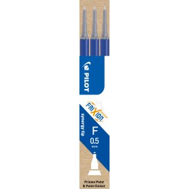 Pilot FriXion Point Refill | F | Blå | 3 stk.