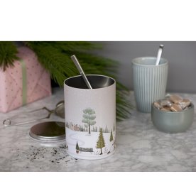 Pillivuyt Vinter Kagedåse, H14,5xØ10 cm, woodrose