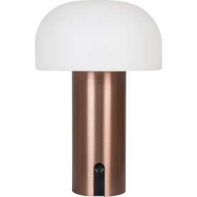 Bell LED Bordlampe, hvid/kobber