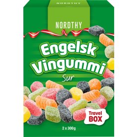 Engelsk Vingummi Sur, 600g