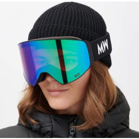 Messy Weekend Skibrille Clear XE2 Black Green Mirr