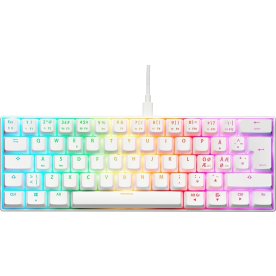 NOS C-450 Mini PRO RGB Keyboard, hvid