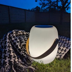Brighton LED Lampe/Højttaler, hvid