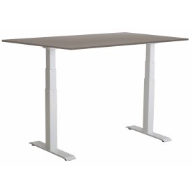 Sun-Flex III hæve-sænkebord, 120x80, Hvid/grå