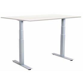 Sun-Flex III hæve-sænkebord, 160x80, Grå/hvid