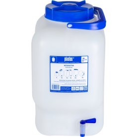Plastex Vanddunk 20 liter m/hane, Fødevaregodkendt