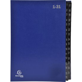 Exacompta Sorteringsmappe, 1-31, blå