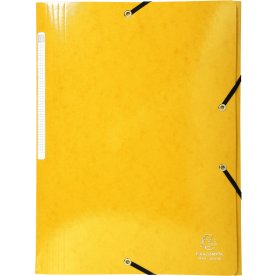 Exacompta Iderama Elastikmappe, 3-klap, gul