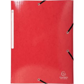 Exacompta Iderama Elastikmappe, 3-klap, rød