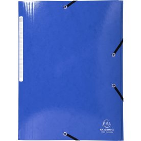 Exacompta Iderama Elastikmappe, 3-klap, blå