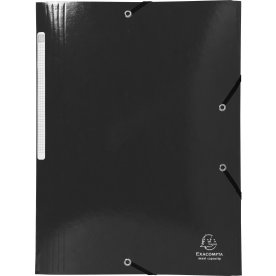 Exacompta Iderama Elastikmappe, 3-klap, sort