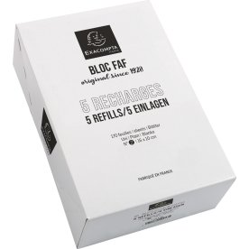 Exacompta Desk Pad Blok refill, No.2, blank, 5 stk